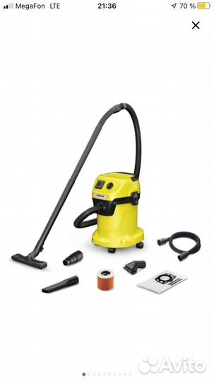 Пылесос Karcher wd 3 p v 17 4 20 новый