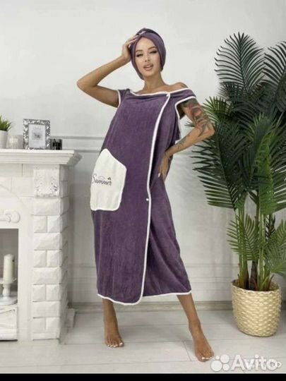 Банный набор халат килт и чалма