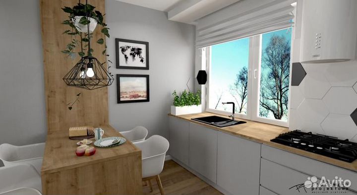 Дизайн-проект кухни, гардеробной и др. мебели