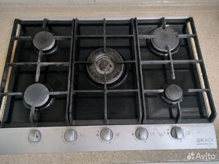 Газовая варочная панель 5 конфорок