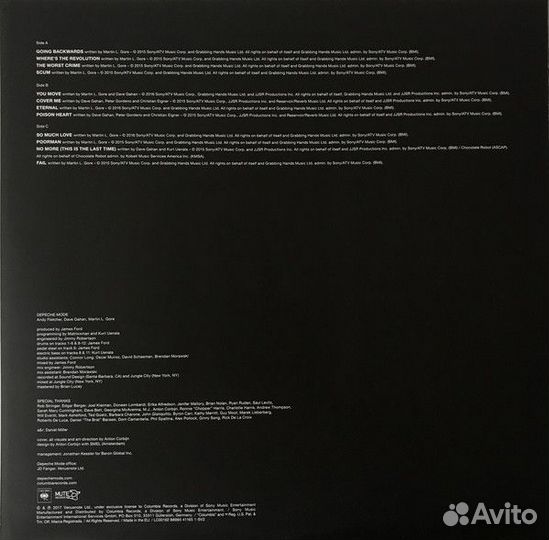 Виниловая пластинка Depeche Mode Spirit (180 Gram