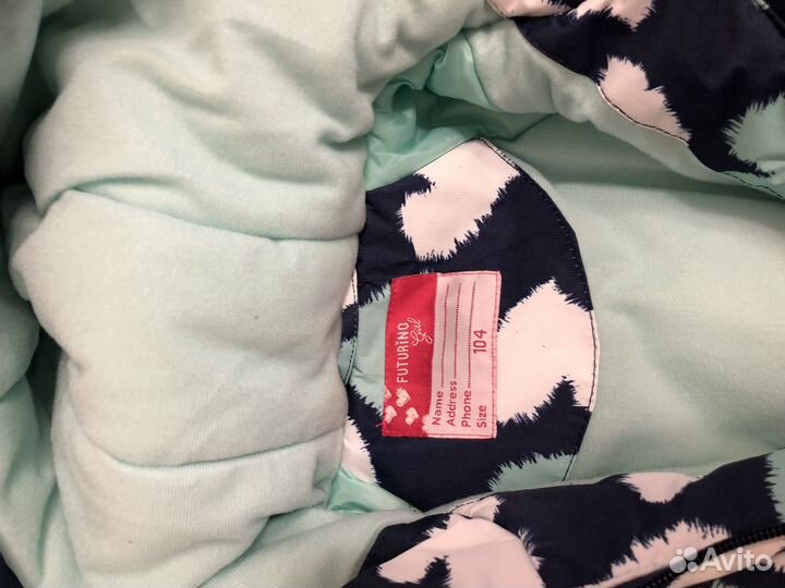 Зимний комплект для девочки 104