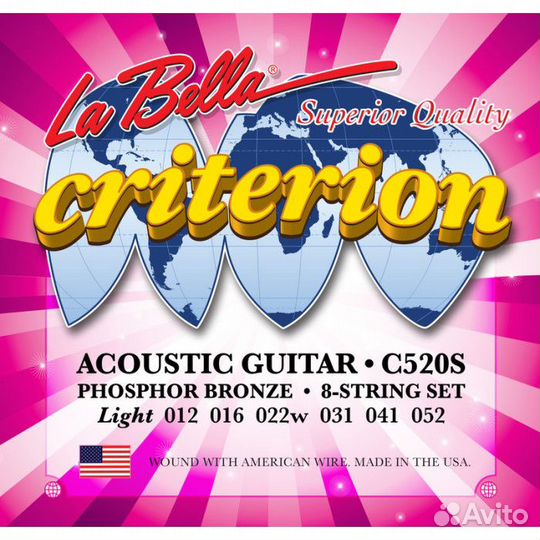 Струны для гитары La Bella C520S Criterion Light
