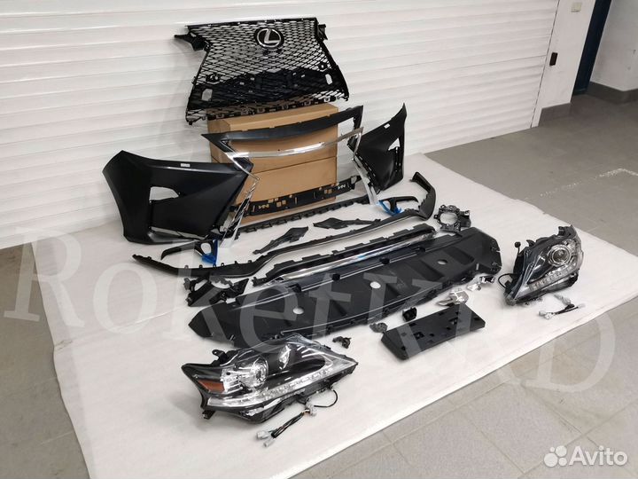 Бампер + фары Lexus RX с 2010-15 г стиль 2016 г