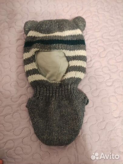 Шапка шлем детская