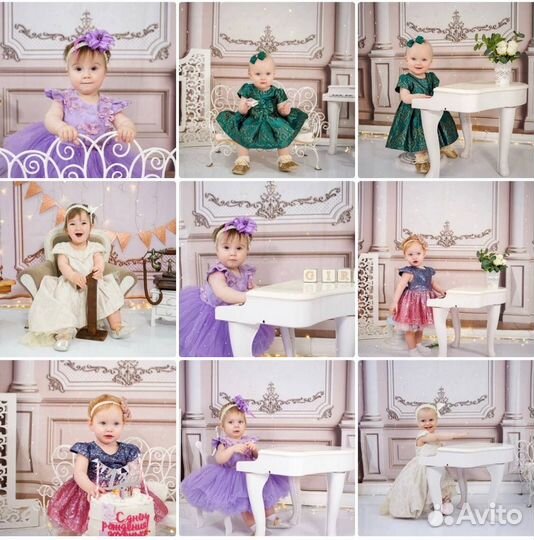 Фотосессия на Годик для Девочки в студии