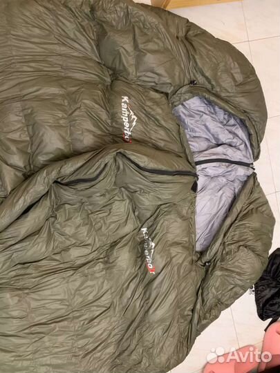 Спальный мешок -15, пуховой новый + колонка