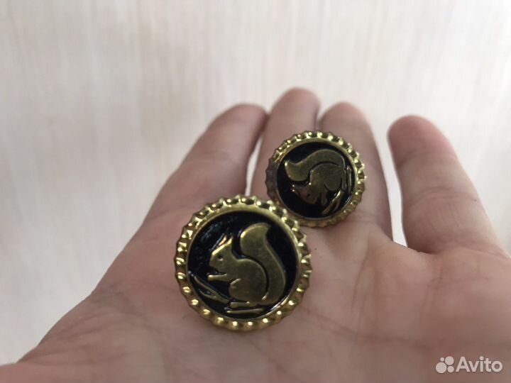 Запонки белочки