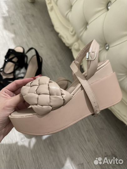 Босоножки женские 36 бежевые