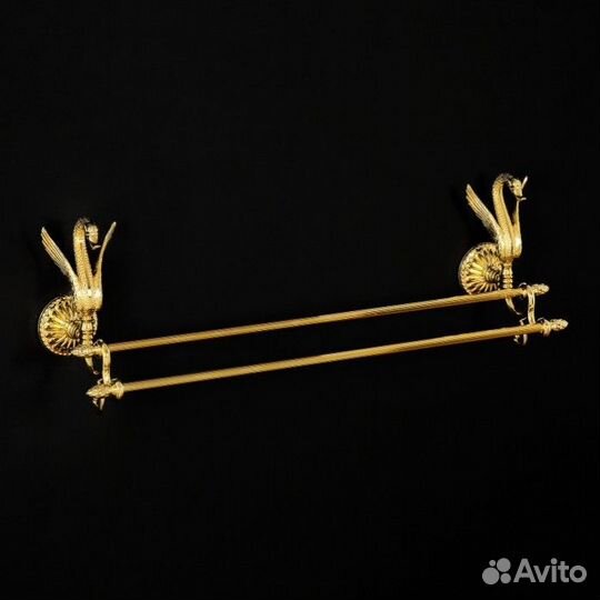 Полотенцедержатель двойной Migliore Luxor 26134 золото