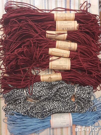 Тесьма СССР, кружева винтажные советская тесьма