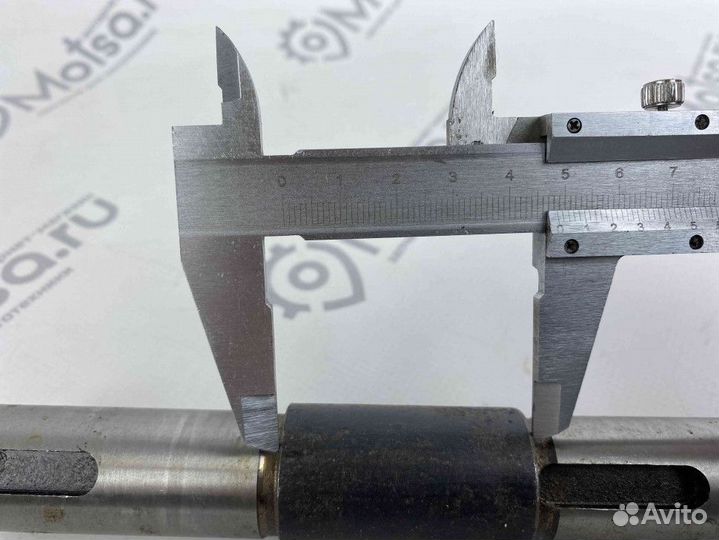 Вал двухопорного кронштейна ведомого шкива мотобук