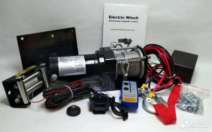 Лебедка электрическая 12 вольт до 1361 кг