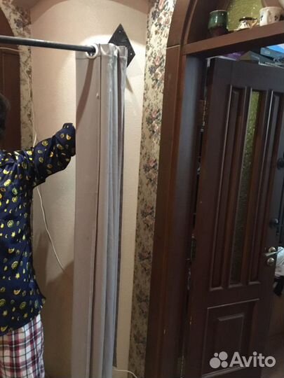 Шторы на люверсах бу на кованной штанге