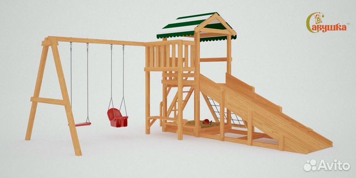 Детский игровой домик Савушка 4 сезона Мастер 2