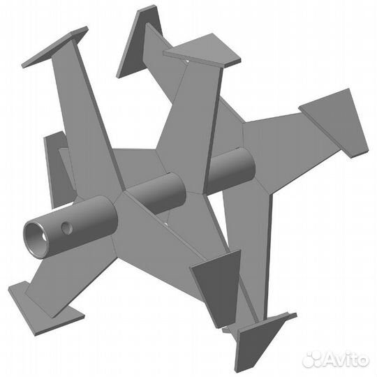 Фреза лепестковая вал S24, D390 мм