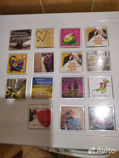 Магниты на холодильник в ассортименте,6,5 на 6,5