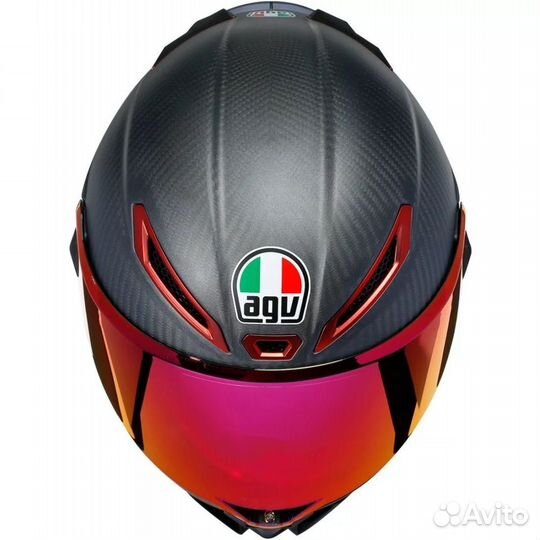 Визор AGV Race 3 Pista GP / Corsa Iridium Red