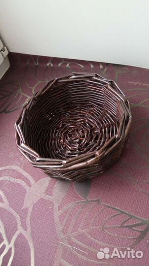 Корзина и терелочка плетеная