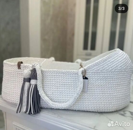 Вязаная люлька переноска