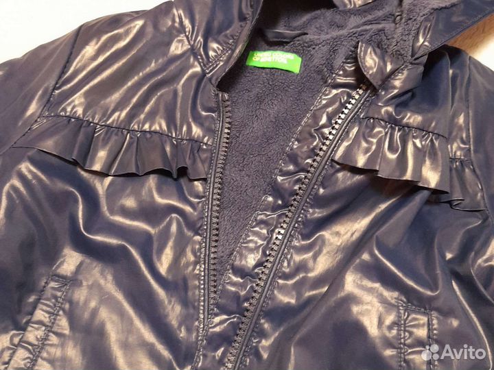 Ветровка куртка флис для девочки 82 см Benetton