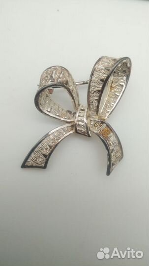 Брошь скань серебро 925 проба, сер. XX в. Вес