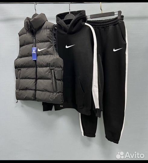 Костюм спортивный тройка Nike флисовый