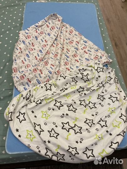 Матрас детский 120 60, клеенка, простынь