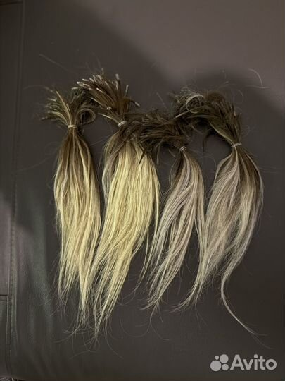 Волосы для наращивания блонд омбре бу