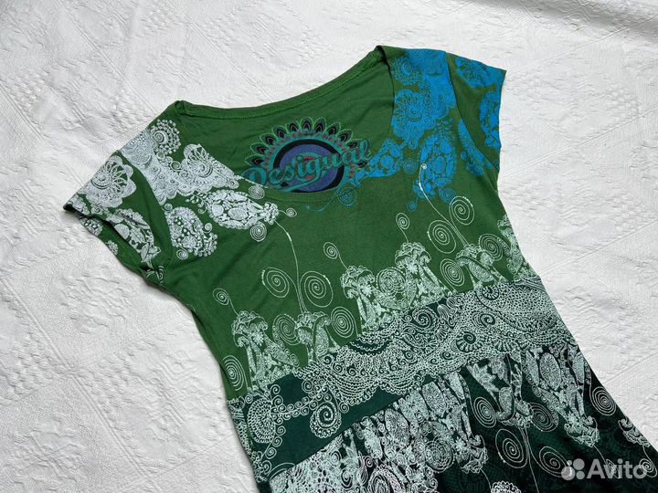 Платье Desigual зеленое р. M