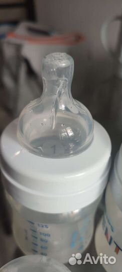 Бутылочка avent 125 мл и Dr Brown's антиколик
