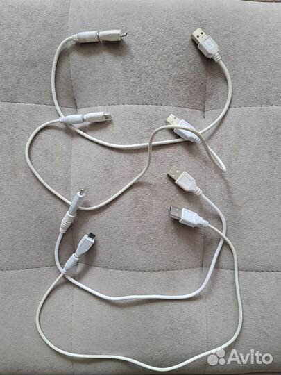 Провода с переходниками lightning и micro-usb