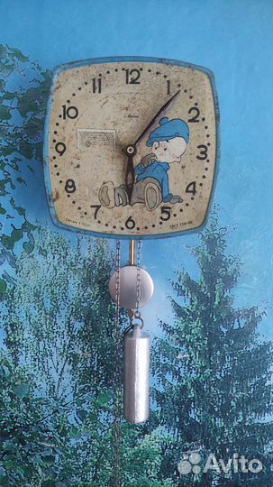Часы ходики СССР вратарь