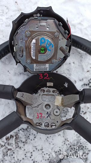 Руль Chrysler PT cruiser дорест черный с подушкой