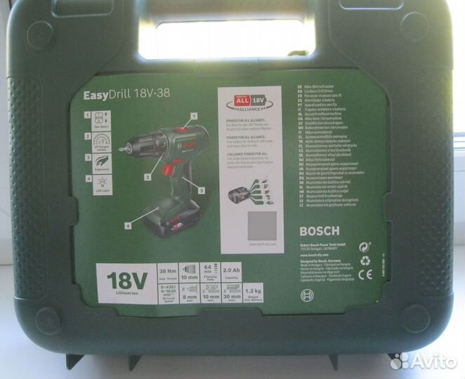 Аккумуляторная дрель-шуруповерт Bosch Easydrill 18