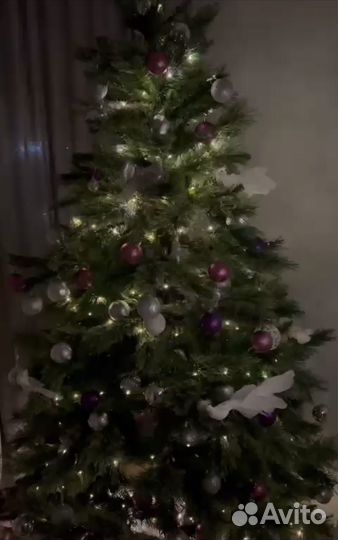 Елка искусственная 180см с игрушками