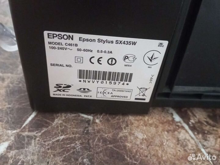 Принтер epson stylus SX435W