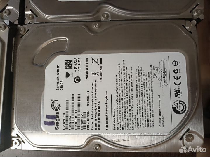 Жесткие диски HDD SATA 2,5 и 3,5