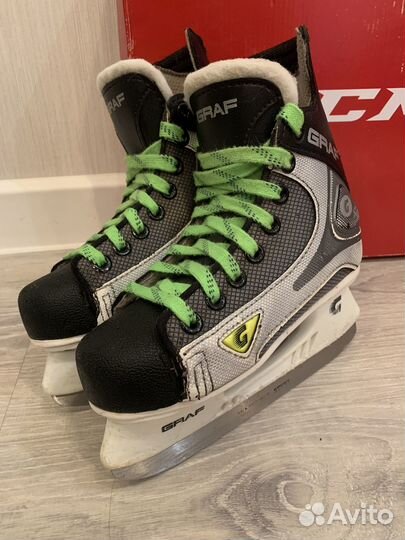 Коньки Хоккейные Детские graf 101 30-31 (YTH 12.5)