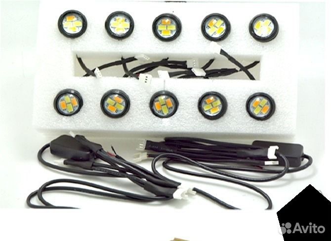 Дневные ходовые огни. дхо. Ввиде диодов болтов