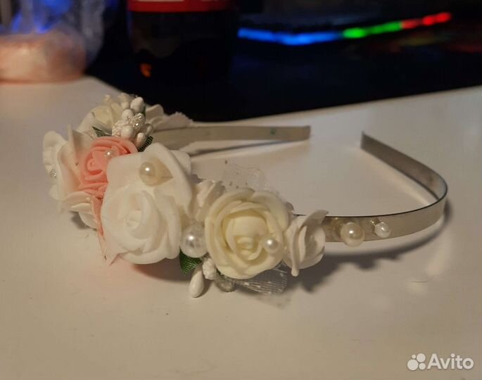 Ободок для волос ручной работы
