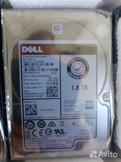 Dell Seagate 1.8 TB ST1800MM0198 1XZ231-150 0rvdcj