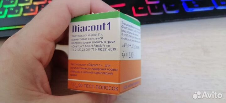 Тест полоски Diacont1