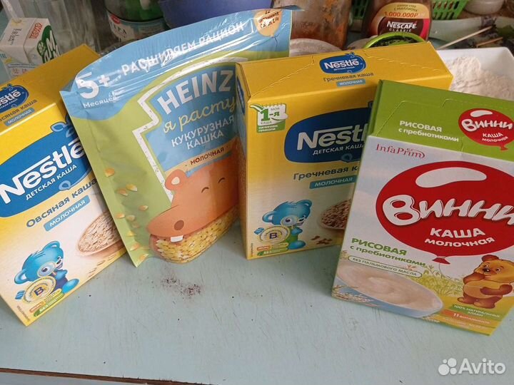 Молочные каши нестле