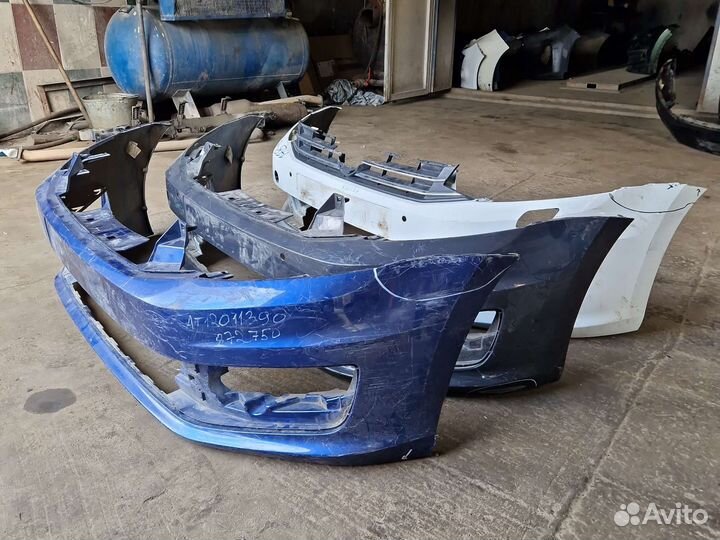 Передний бампер фольцваген поло 2015-2020