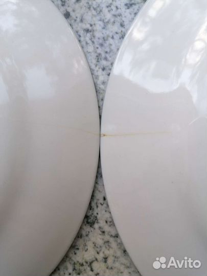 Тарелки ретро чайная пара кобальт лфз СССР