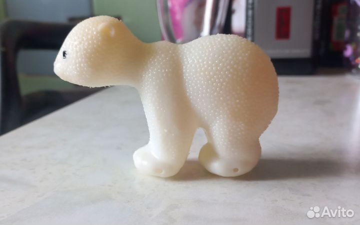 Игрушка медведь СССР пластик дутыш