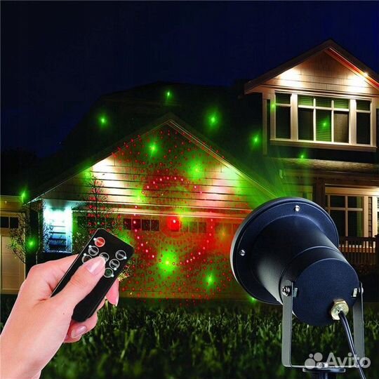 Лазерная установка для подсветки дома