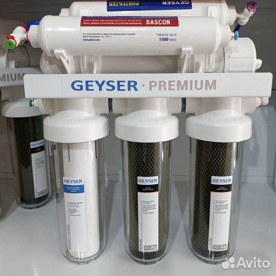 Фильтр для воды гейзер Премиум с помпой установкой