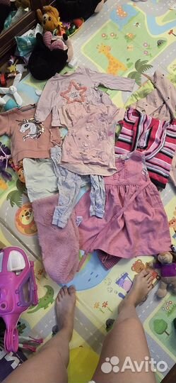 Большой пакет вещей для девочки